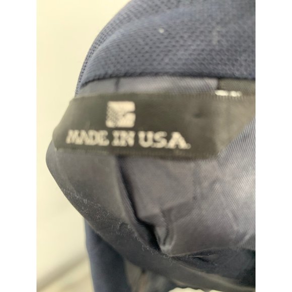 Vintage Chaps by Ralph Lauren Mens XL Navy Blazer Gold Tone Buttons 2 Button Clo - Picture 8 of 11